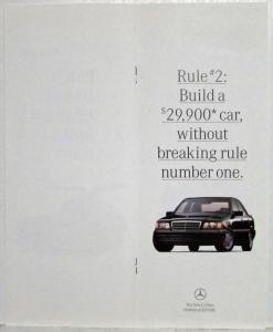 1994 Mercedes-Benz C-Class Promotional Information Mailed to Customers