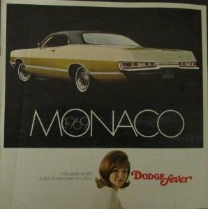 1969 Dodge Monaco Wagon Hardtop Sedan Specs Colors Sales Brochure Original