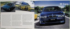 2003 BMW Full Lines Sales Brochure Alpina Roadster Z4 X5 3 5 7 Series M Cars