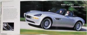 2003 BMW Full Lines Sales Brochure Alpina Roadster Z4 X5 3 5 7 Series M Cars