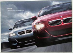 2006 BMW Ultimate Driving Machine Sales Brochure 3 5 6 7 Series Z4 X3 X5 M5 M3