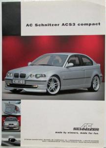 2002 BMW ACS3 Compact by AC Schnitzer Accessories Ad Sheet