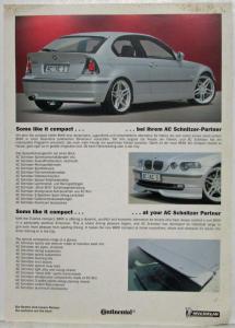2002 BMW ACS3 Compact by AC Schnitzer Accessories Ad Sheet