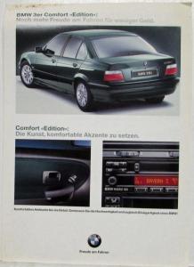 1997 BMW 3 Series Comfort Edition Spec Sheet - German Text