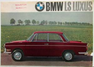 1965 BMW LS Luxus Spec Sheet - French Text