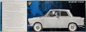 1960 BMW 700 Coupe and 700 Sales Brochure - French Text