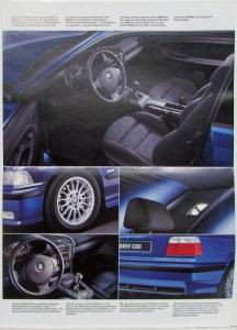 1998 BMW Specs and Color/Upholstery Folders - Comfort Exclusive Sport - German