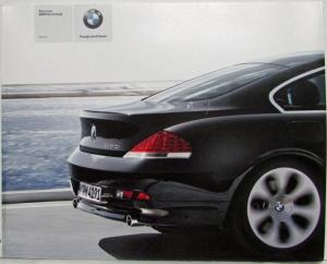 2003 BMW 645Ci Prestige Sales Brochure - German Text