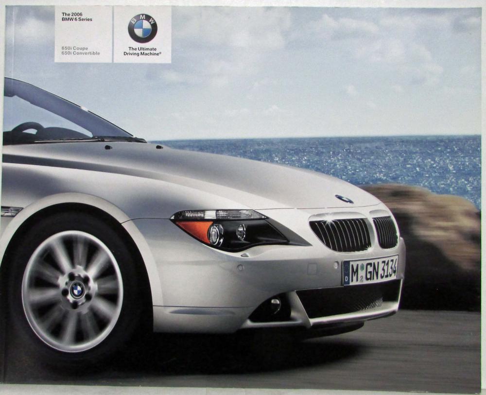 2006 BMW 6 Series Coupe and Convertible Prestige Sales Brochure