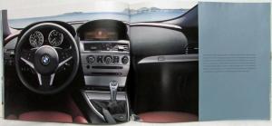 2006 BMW 6 Series Coupe and Convertible Prestige Sales Brochure