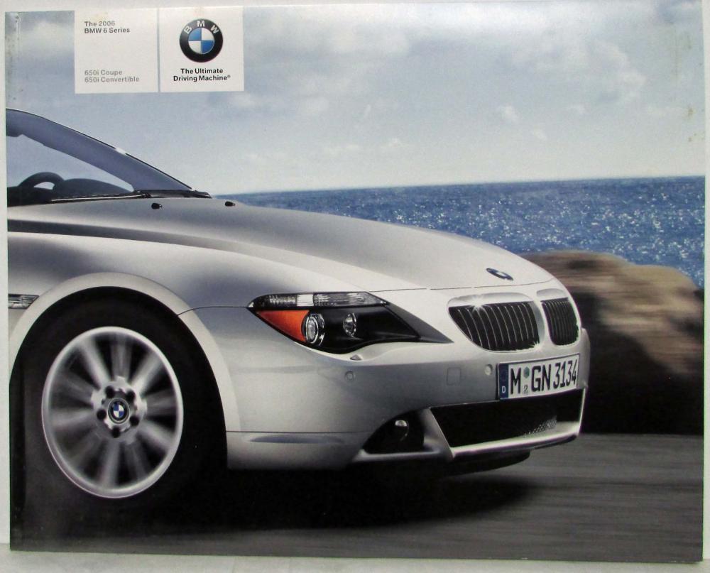 2006 BMW 650i Coupe and Convertible Prestige Sales Brochure