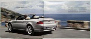 2006 BMW 650i Coupe and Convertible Prestige Sales Brochure