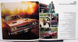 1969 Dodge Coronet RT Super Bee 500 440 Deluxe Custom Original Sales Brochure