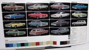 1969 Dodge Coronet RT Super Bee 500 440 Deluxe Custom Original Sales Brochure