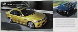 2005 BMW Full Line Sales Brochure 3 5 6 7 Series Z4 M3 X5 X3