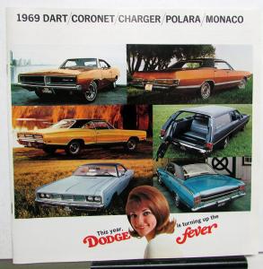 1969 Dodge Dart Coronet Charger Polara Monaco Original Scat Pack Sales Brochure