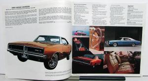 1969 Dodge Dart Coronet Charger Polara Monaco Original Scat Pack Sales Brochure