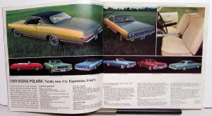 1969 Dodge Dart Coronet Charger Polara Monaco Original Scat Pack Sales Brochure