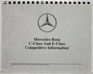 1993 Mercedes-Benz Dealership Training Guide with Competitive Info