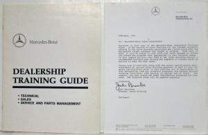 1993 Mercedes-Benz Dealership Training Guide with Competitive Info