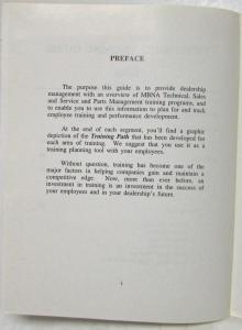 1993 Mercedes-Benz Dealership Training Guide with Competitive Info
