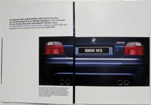 1998 BMW M5 Sedan Sales Brochure - French Text