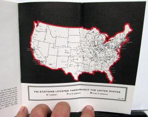 1965 Chevrolet Dealer AM/FM & FM Stereo Car Radio Guide Brochure Delco GM Orig