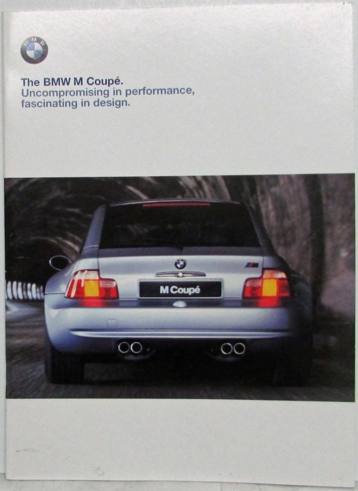 1998 BMW M Coupe Uncompromising in Performance Sales Brochure