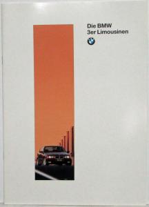 1995 BMW 3 Series Sedans Sales Brochure - German Text