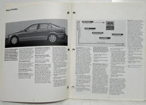 1999 BMW 323i Sedan and 328i Sedan E46 3 Series Dealer Product Information Guide