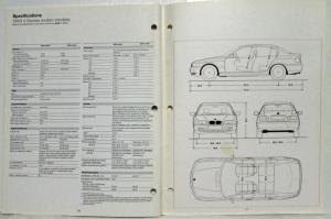 1999 BMW 323i Sedan and 328i Sedan E46 3 Series Dealer Product Information Guide