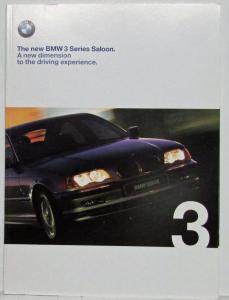 1998 BMW 3 Series Sedan New Dimension to the Driving Experience Sales Brochure