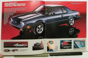 1983 Ford EXP Sport Options Features Sales Brochure CANADIAN