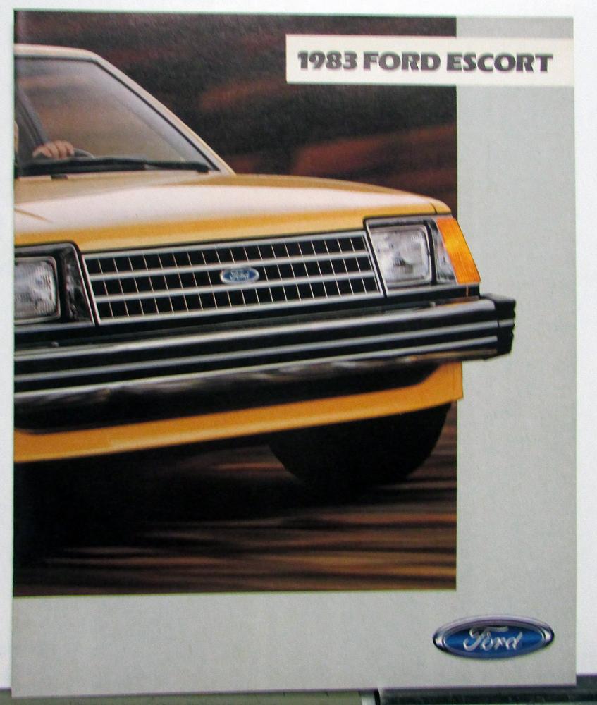 1983 Ford Escort Options Features Sales Brochure CANADIAN