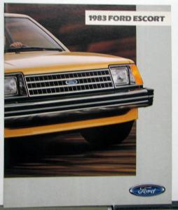 1983 Ford Escort Options Features Sales Brochure CANADIAN