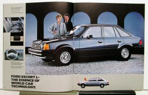1983 Ford Escort Options Features Sales Brochure CANADIAN