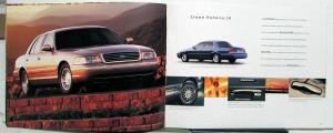 1999 Ford Crown Victoria Paint Colors Options Features Sales Brochure