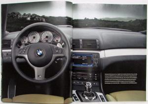 2003 BMW M3 Prestige Sales Brochure - German Text