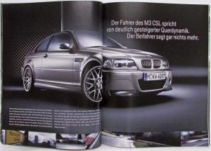 2003 BMW M3 Prestige Sales Brochure - German Text