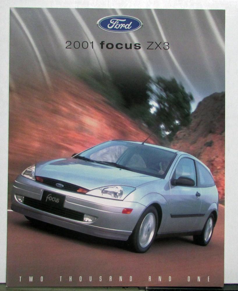 2001 Ford Focus ZX3 Paint Colors Options Features Sales Tri-Folder CANADIAN