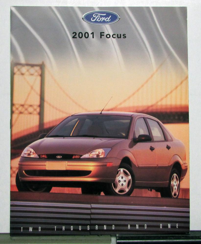 2001 Ford Focus Paint Colors Options Features Sales Brochure CANADIAN
