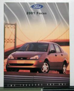 2001 Ford Focus Paint Colors Options Features Sales Brochure CANADIAN