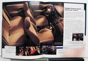 2001 Ford Focus Paint Colors Options Features Sales Brochure CANADIAN