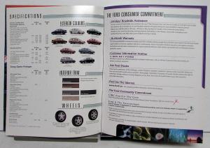 2001 Ford Focus Paint Colors Options Features Sales Brochure CANADIAN