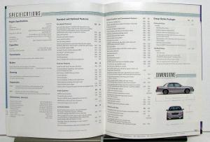 2001 Ford Grand Marquis Paint Colors Options Features Sales Brochure CANADIAN