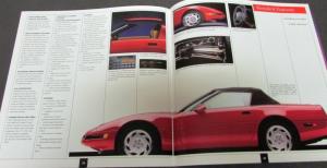 1991 Chevrolet Corvette Dealer Prestige Sales Brochure Convertible Coupe