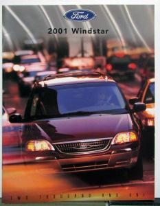 2001 Ford Windstar Paint Colors Options Features Sales Brochure CANADIAN