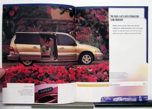 2001 Ford Windstar Paint Colors Options Features Sales Brochure CANADIAN