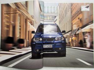 2006 BMW X3 Sports Activity Vehicle Prestige Sales Brochure