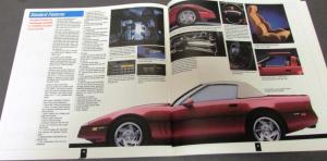 1990 Chevrolet Corvette Dealer Prestige Sales Brochure Set ZR-1 Convertible